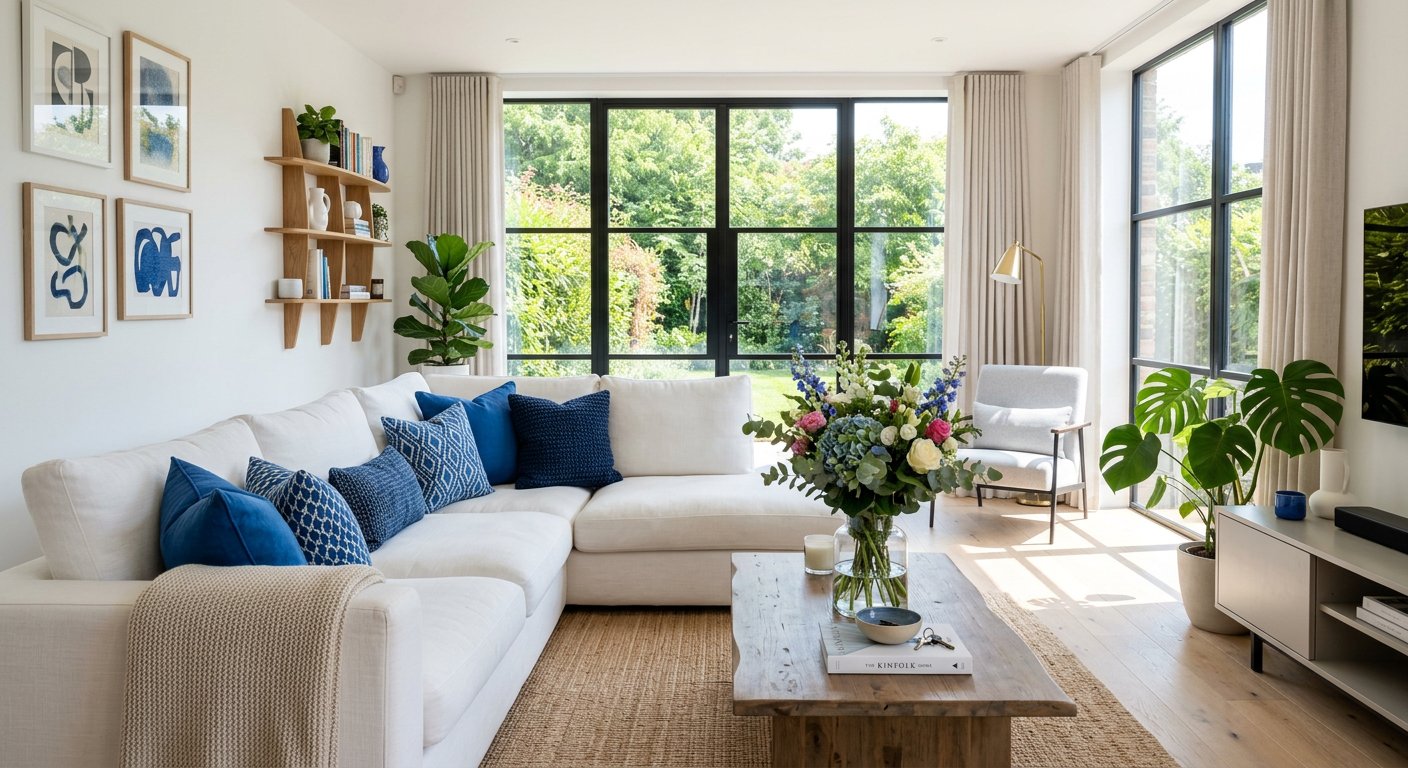 Clean, bright home interior